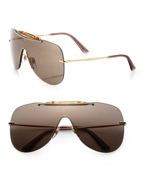 gucci bamboo sunglasses replica|gucci rimless shield sunglasses.